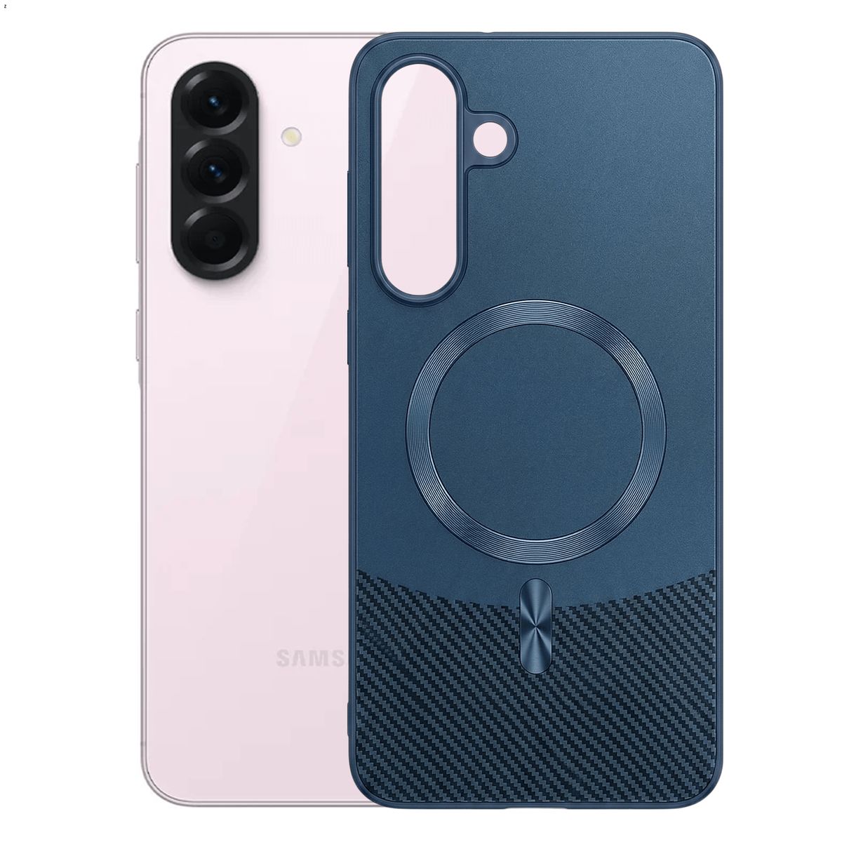 GENERICO - Funda Estuche Carbono Carga Magnética Compatible Samsung A56