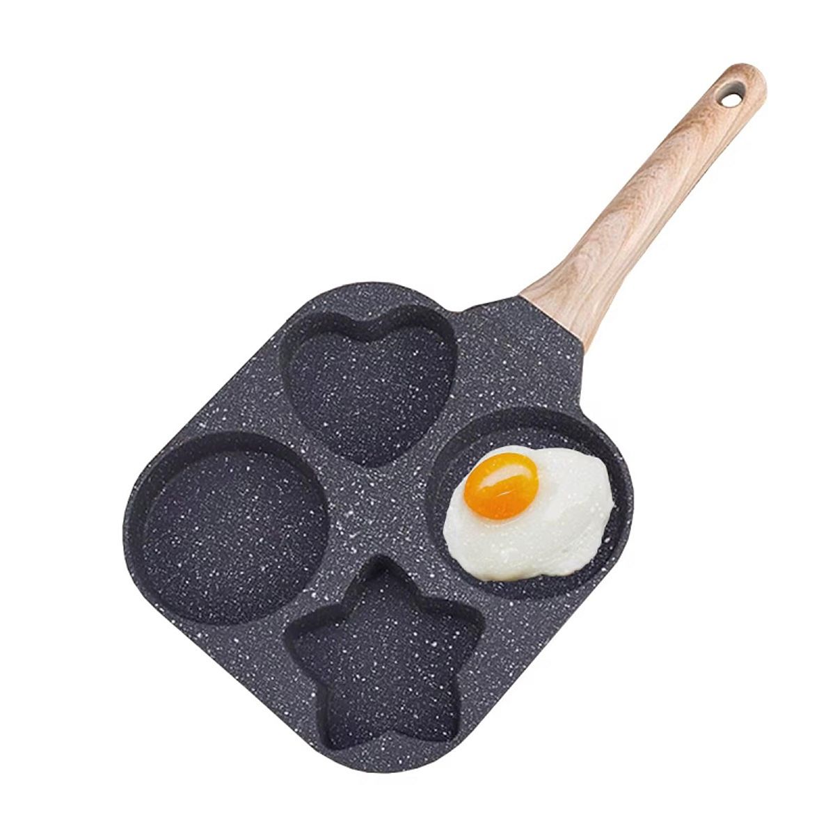 GENERAL - Sartén antiadherente para desayuno de 4 tazas