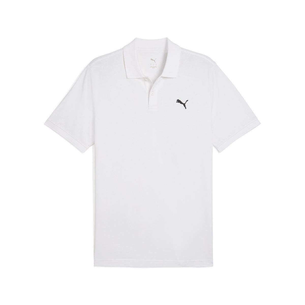 PUMA - Camisa Tipo Polo Puma Ess Small Log Pique Blanco Hombre