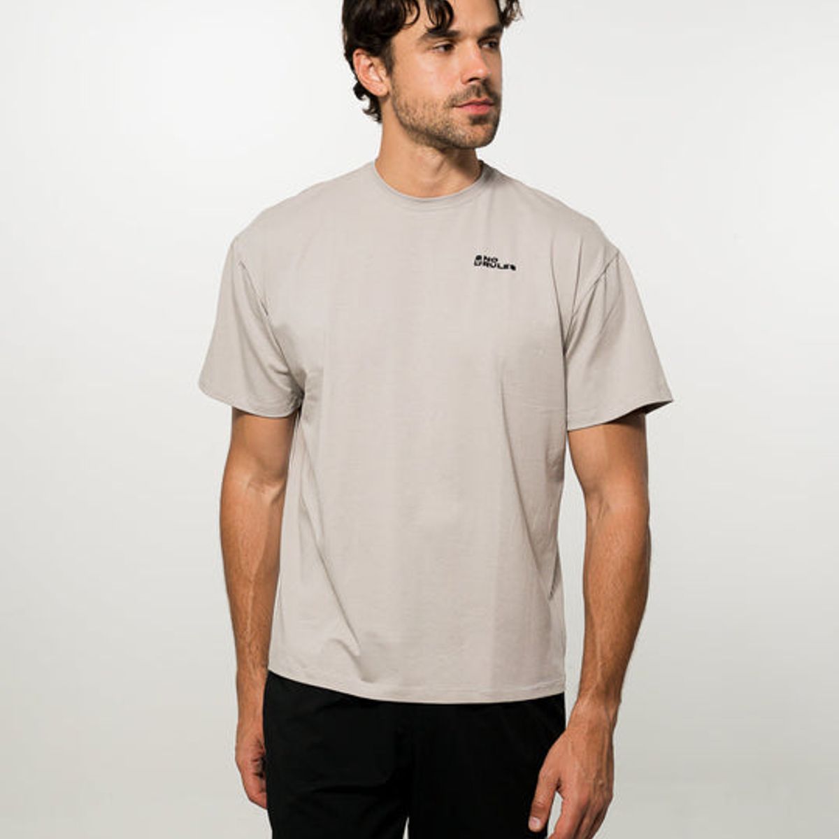 NO RULES - Camiseta Loose Fit Algodón Grey