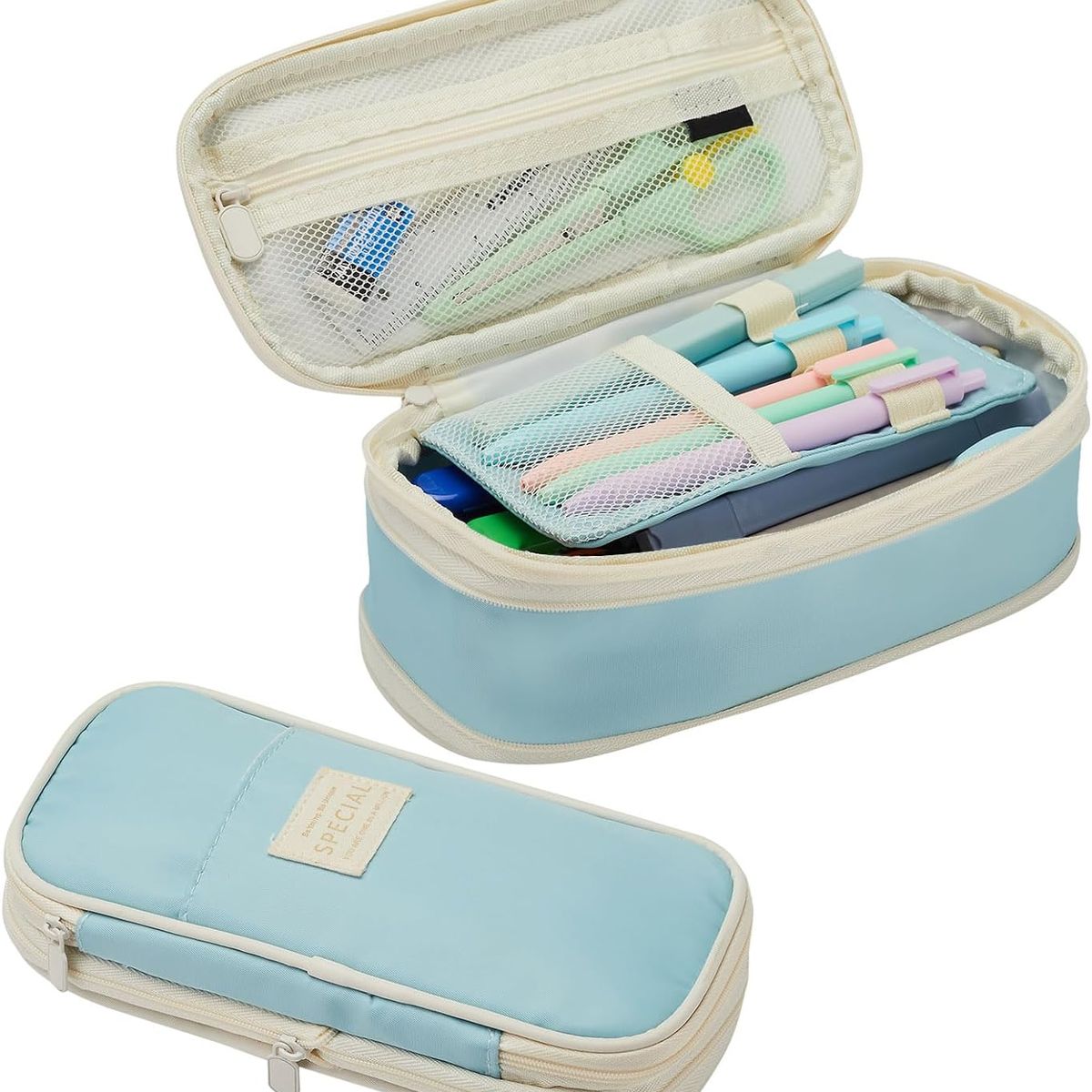 GENER - Cartuchera Organizador Colores Lapices Grande Plegable