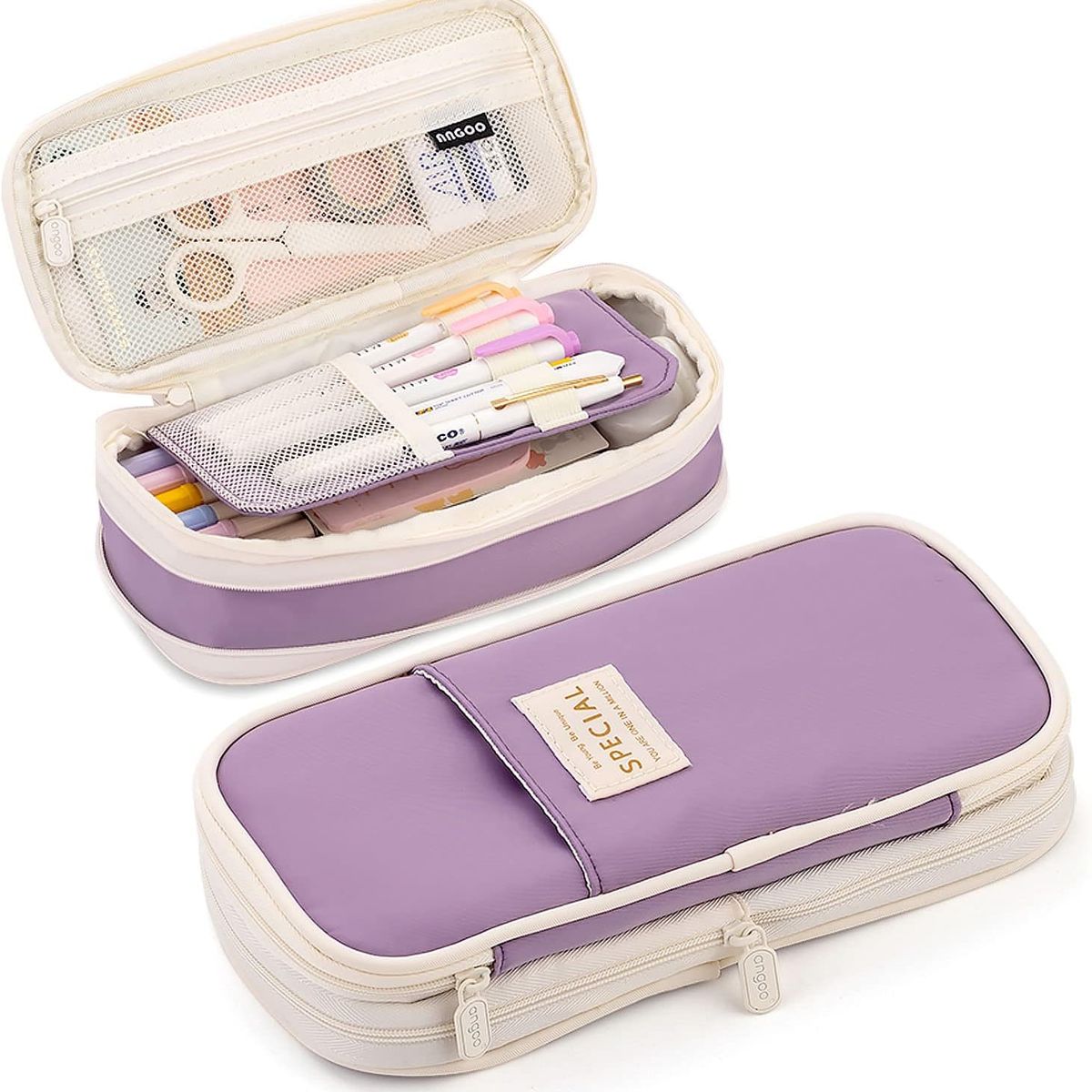 GENER - Cartuchera Organizador Colores Lapices Grande Plegable