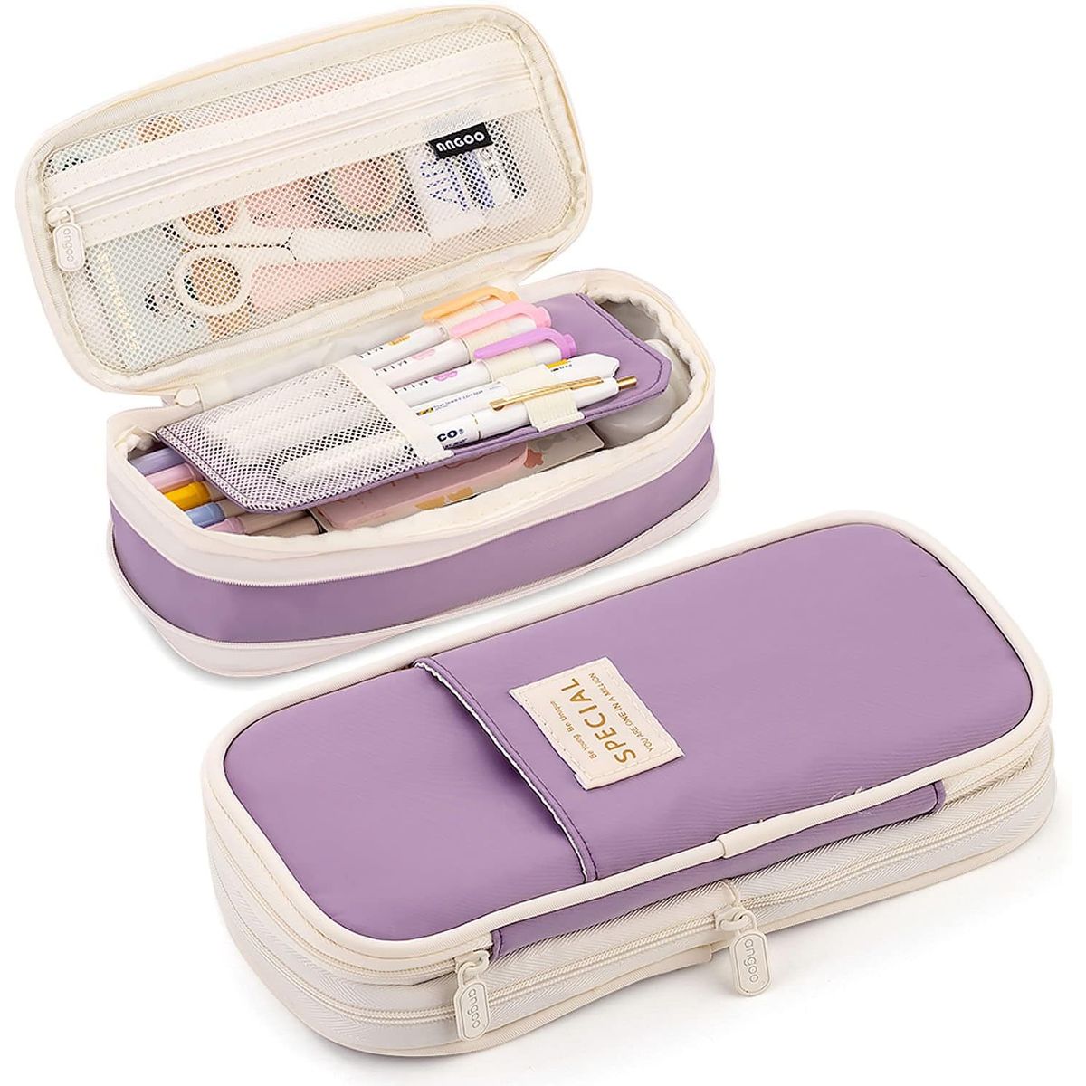 GENER - Cartuchera Organizador Colores Lapices Grande Plegable