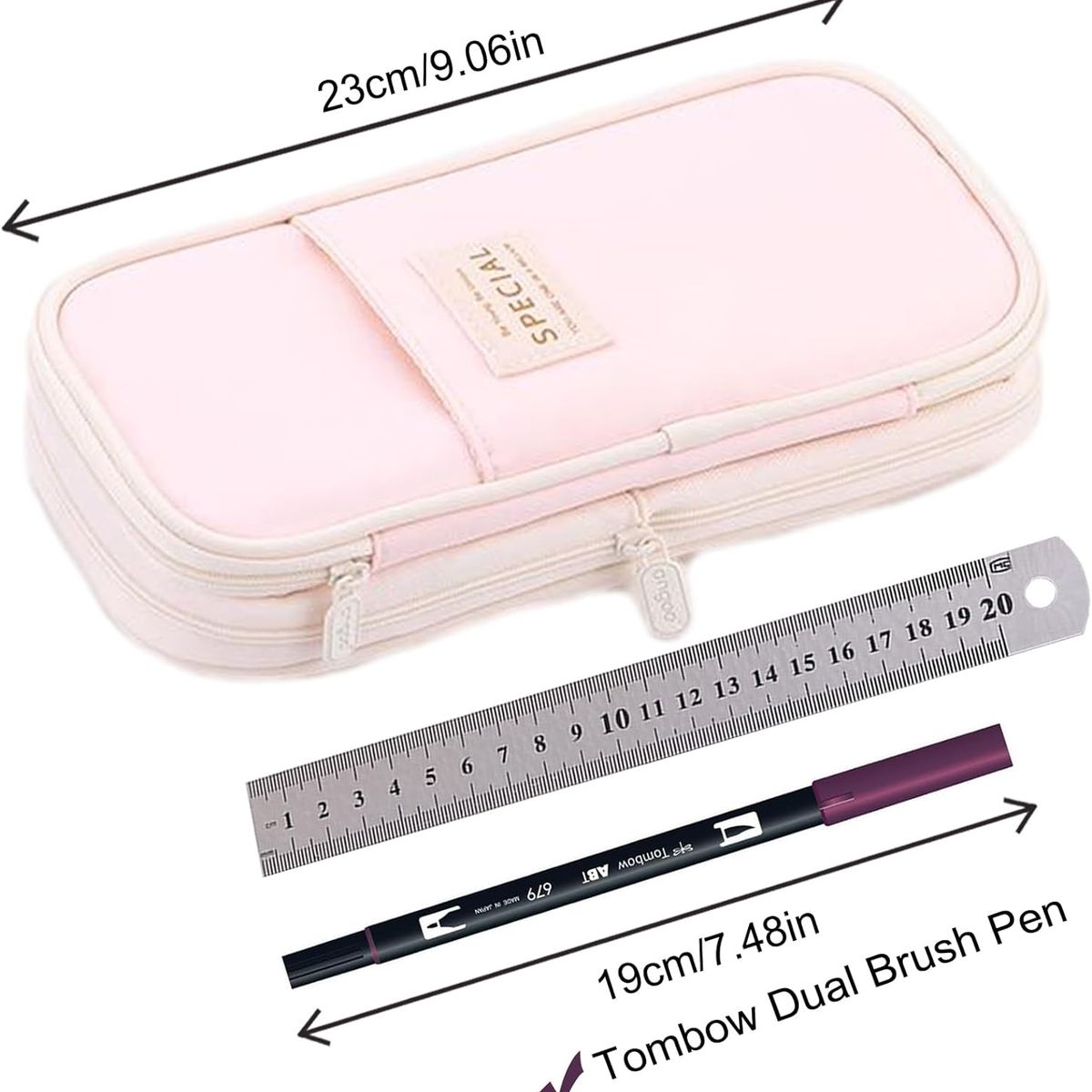 GENER - Cartuchera Organizador Colores Lapices Grande Plegable