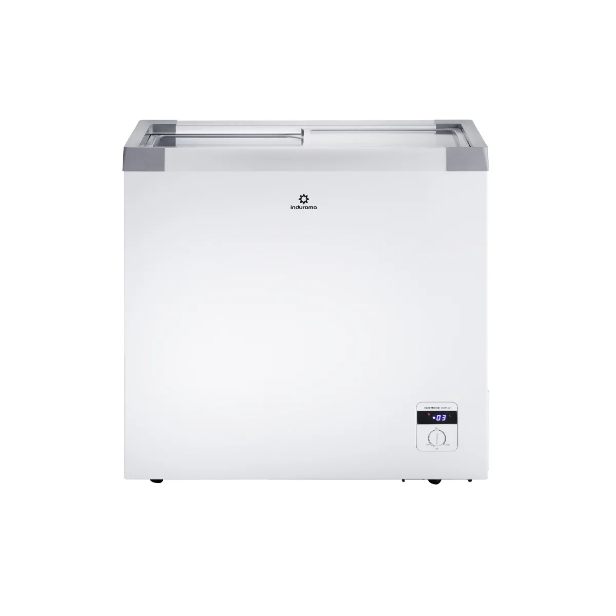 INDURAMA - Congelador Indurama CI-199TV  204 Litros Tapa en Vidrio