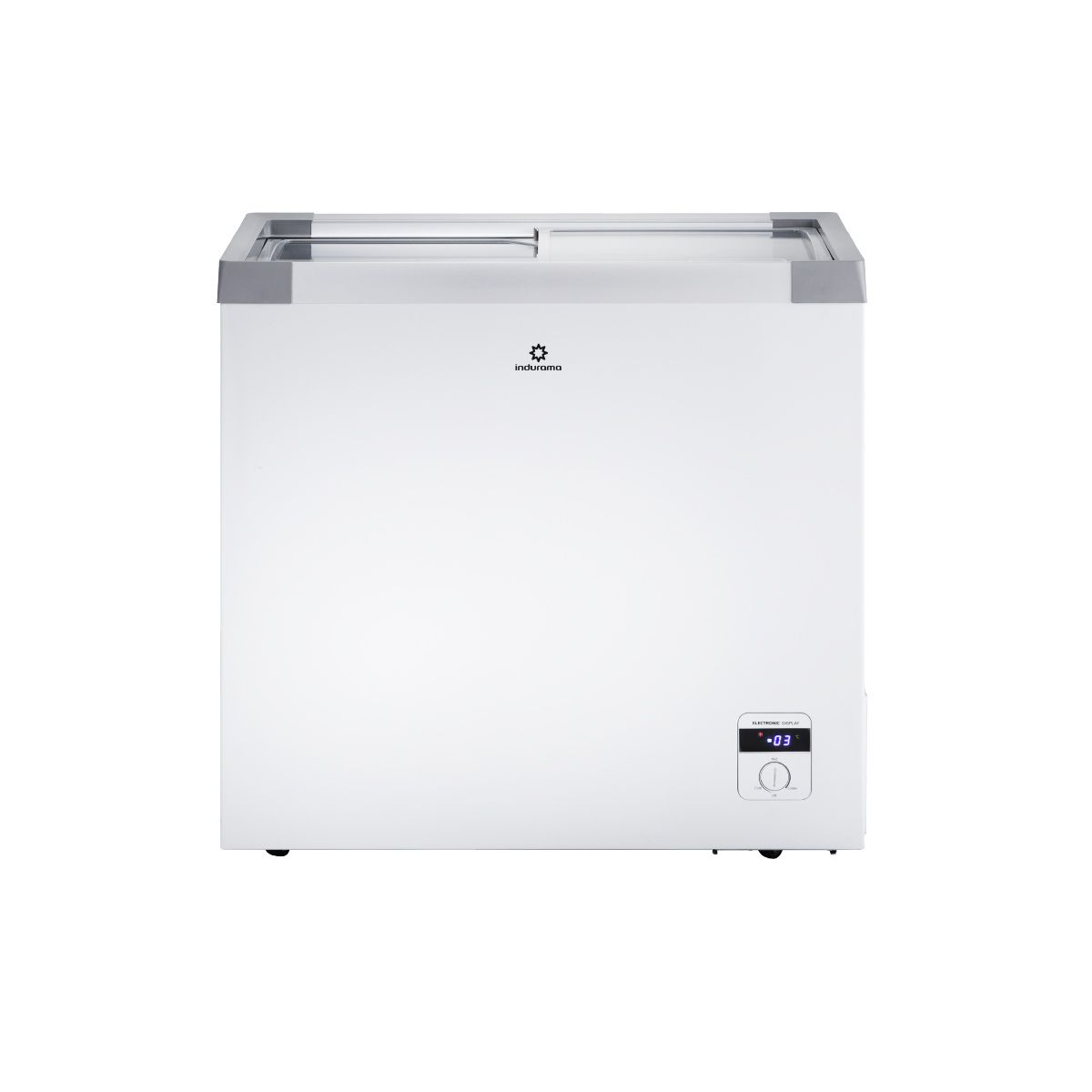INDURAMA - Congelador Indurama CI-199TV  204 Litros Tapa en Vidrio