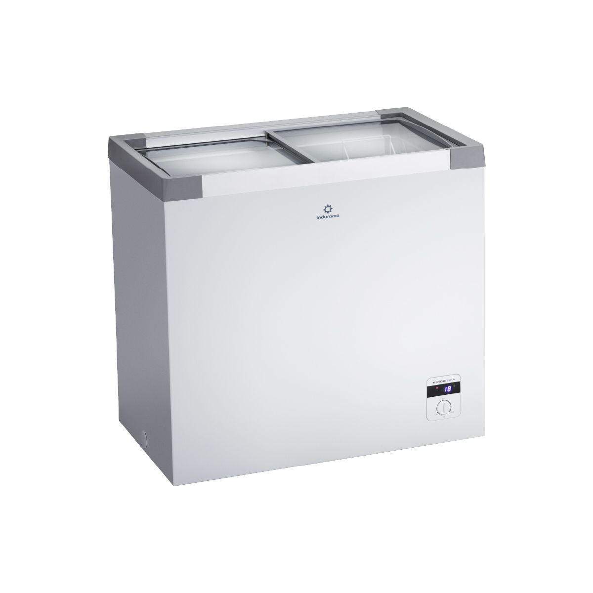 INDURAMA - Congelador Indurama CI-199TV  204 Litros Tapa en Vidrio