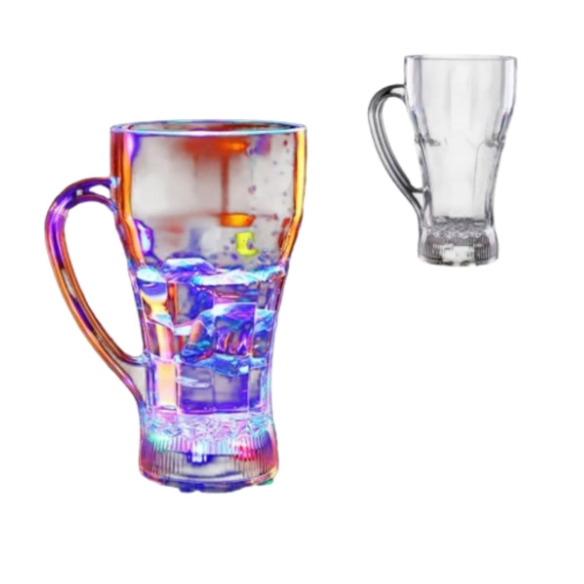 GENERICO - Vaso Luminoso Parpadeante Luz Led Multicolor