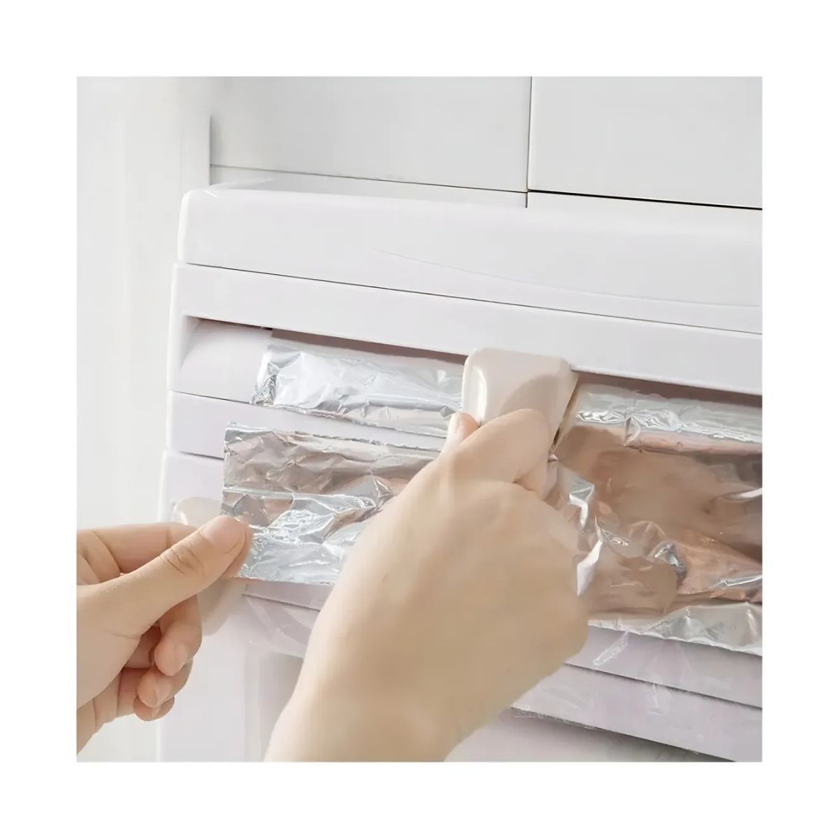 GENERICO - Porta Rollos Dispensador Cocina 4en1 Cortador Aluminio Papel