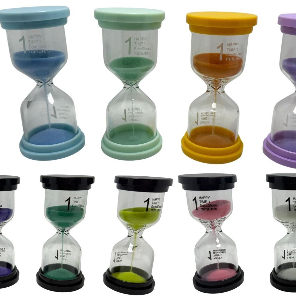 MAZUGI - Reloj Arena 1 Minuto Tiempo Real Temporizador Decoración Vidrio