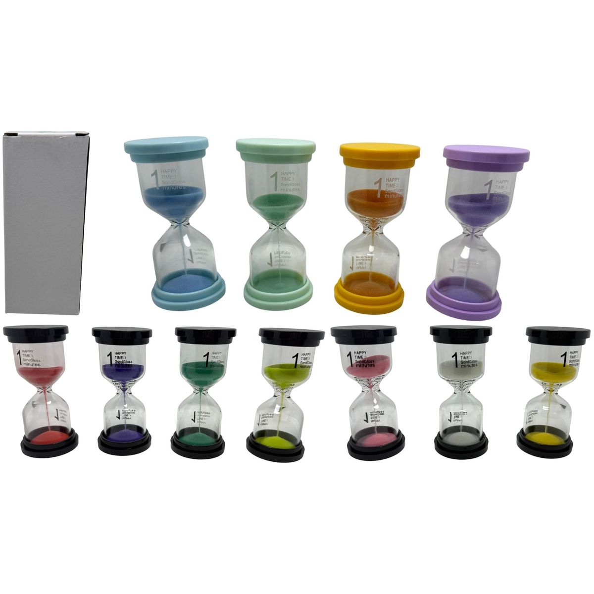 MAZUGI - Reloj Arena 1 Minuto Tiempo Real Temporizador Decoración Vidrio