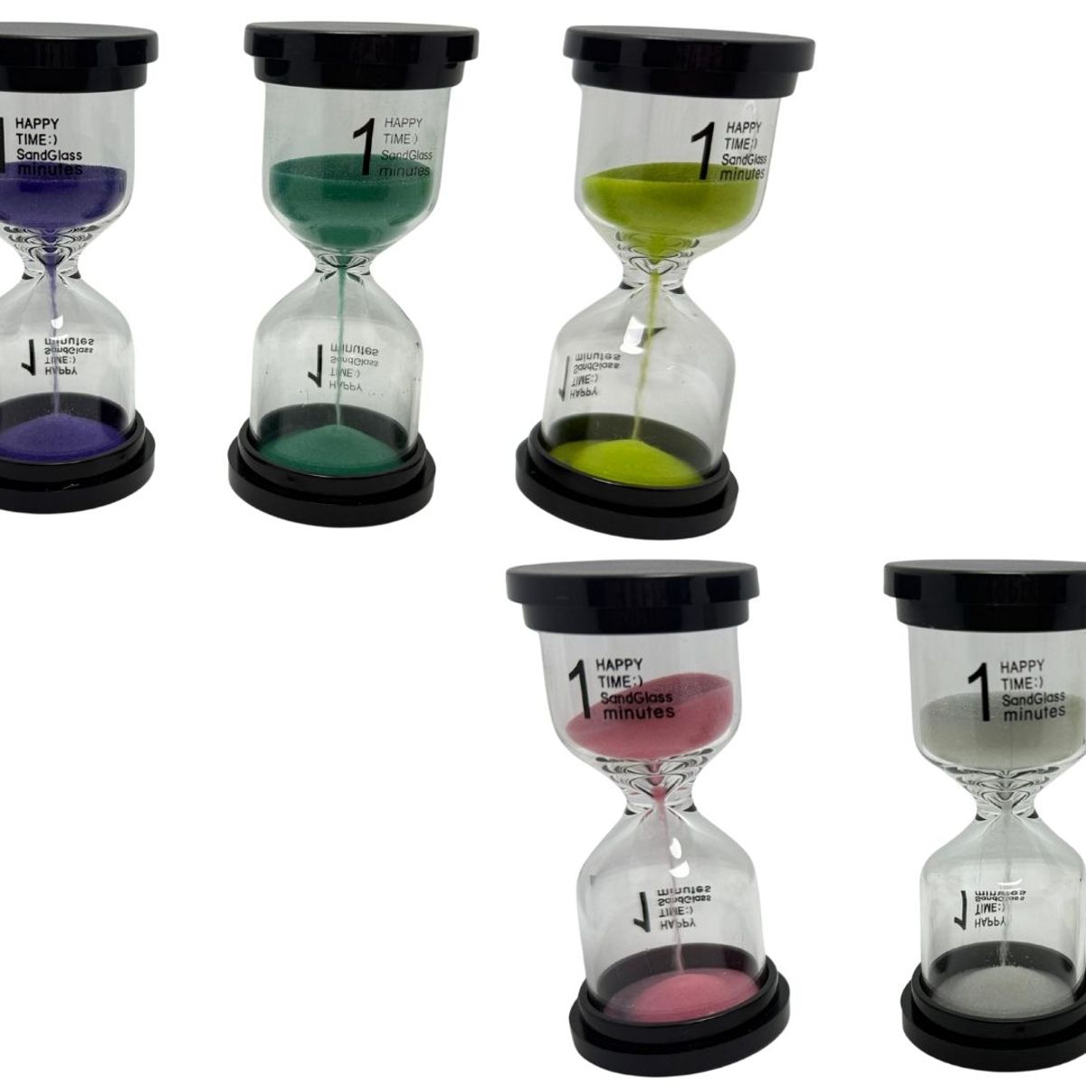 MAZUGI - Reloj Arena 1 Minuto Tiempo Real Temporizador Decoración Vidrio