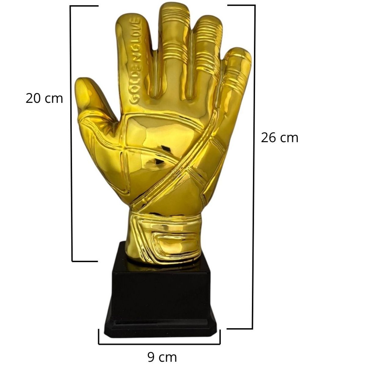 GENERICO - Trofeo Guante De Oro Elegancia Y Gloria Deportiva Campeones