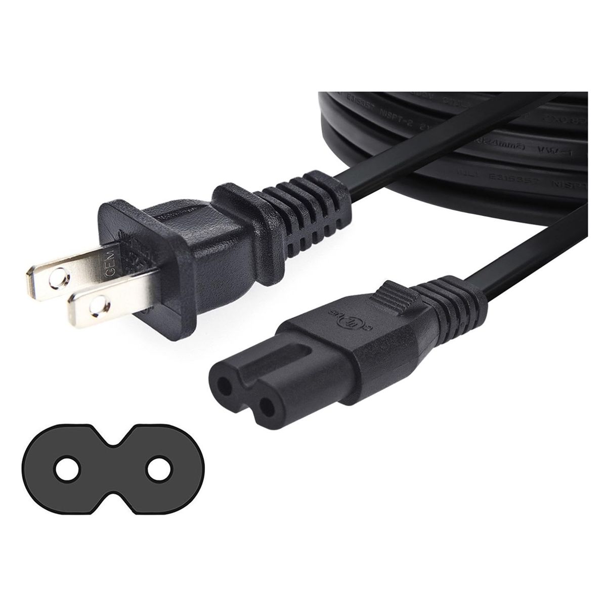 GENERICO - Cable de Alimentación Compatible con Varias Consolas