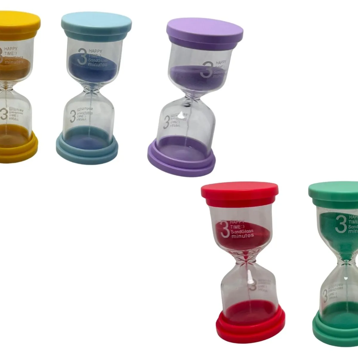 MAZUGI - Reloj Arena 3 Minutos Tiempo Real Temporizador Decoración Vidrio