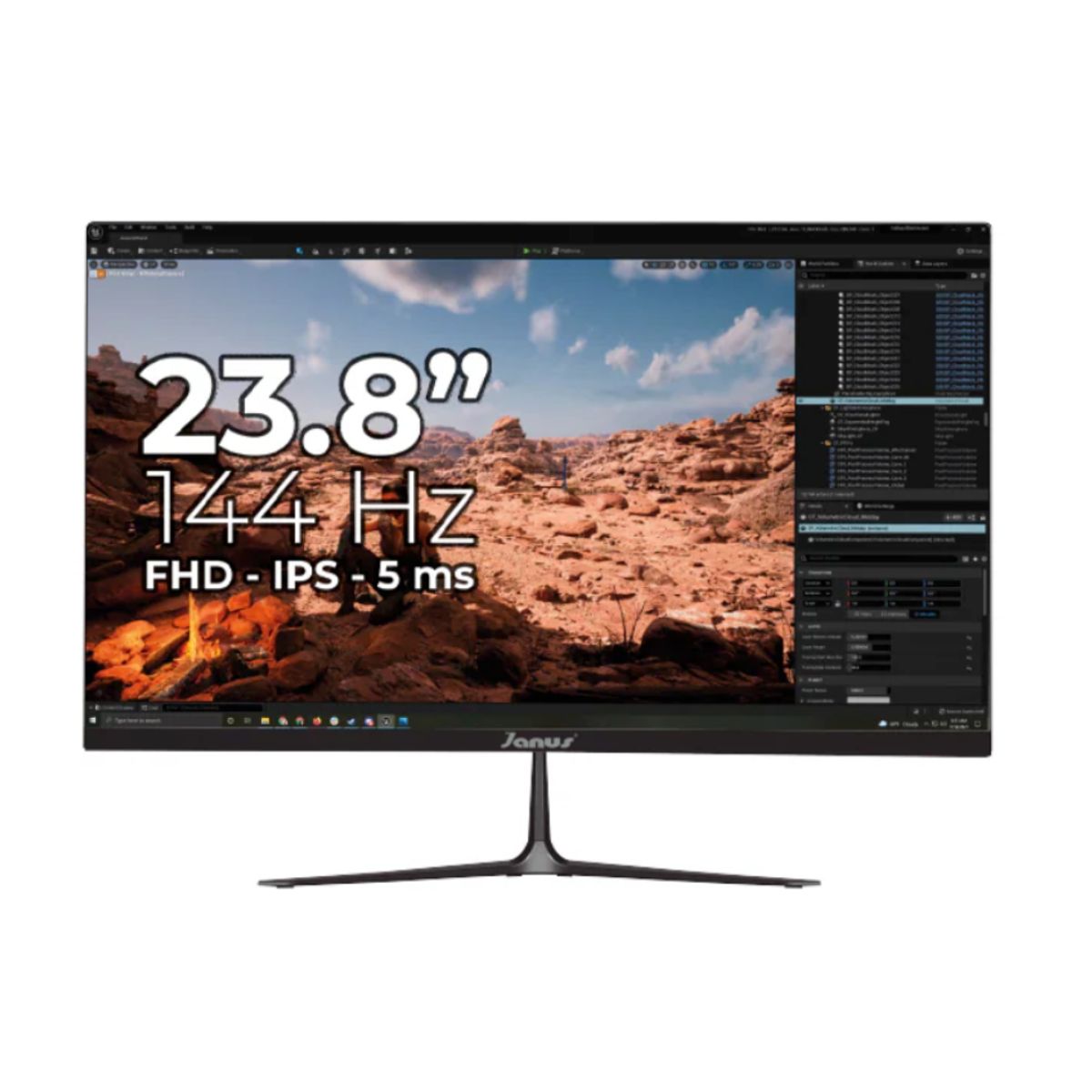 JANUS - Monitor Janus 23.8 Ips 144 Hz Hdmi / Vga Full Hd