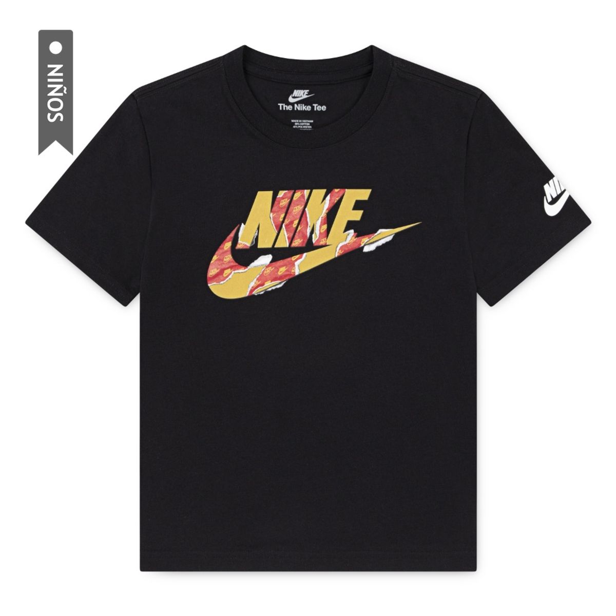 NIKE - Camiseta Nike Nkb Unwrapped Futura Niño-Negro/Verde
