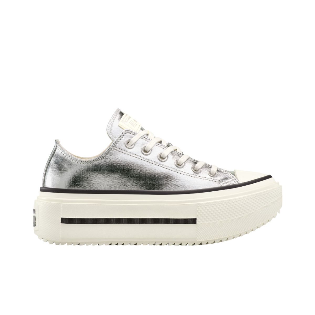 CONVERSE - Tenis Converse Ctas Lift Double Stack Mujer-Plateado