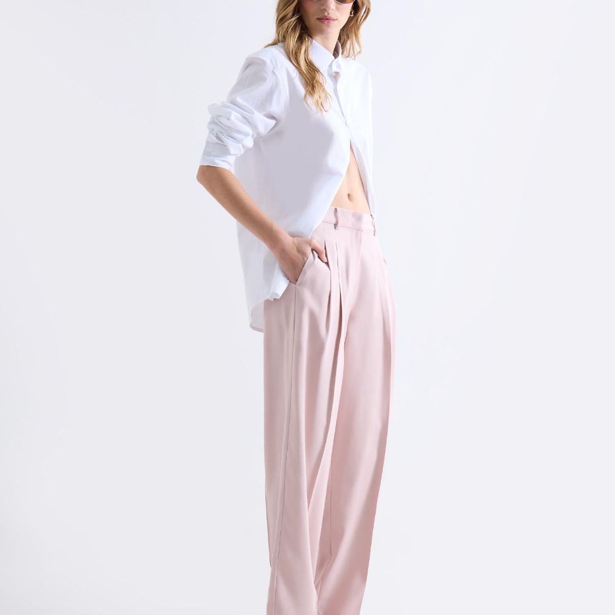 SEVEN SEVEN - Pantalón Sastrero De Pinzas  Para Mujer Rosa Seven Seven