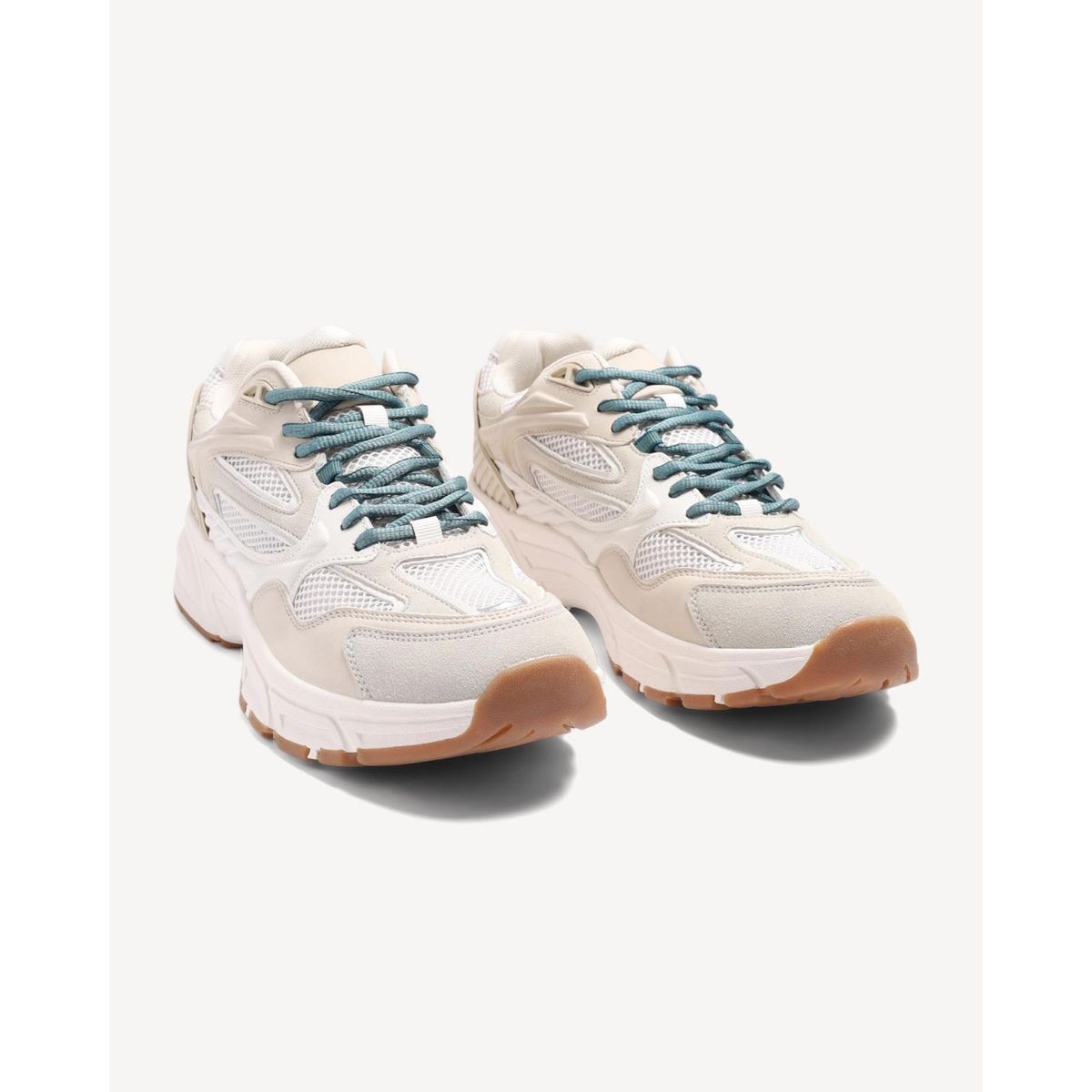 SEVEN SEVEN - Zapatillas Running Suela Alta  Para Hombre Beige Seven Seven