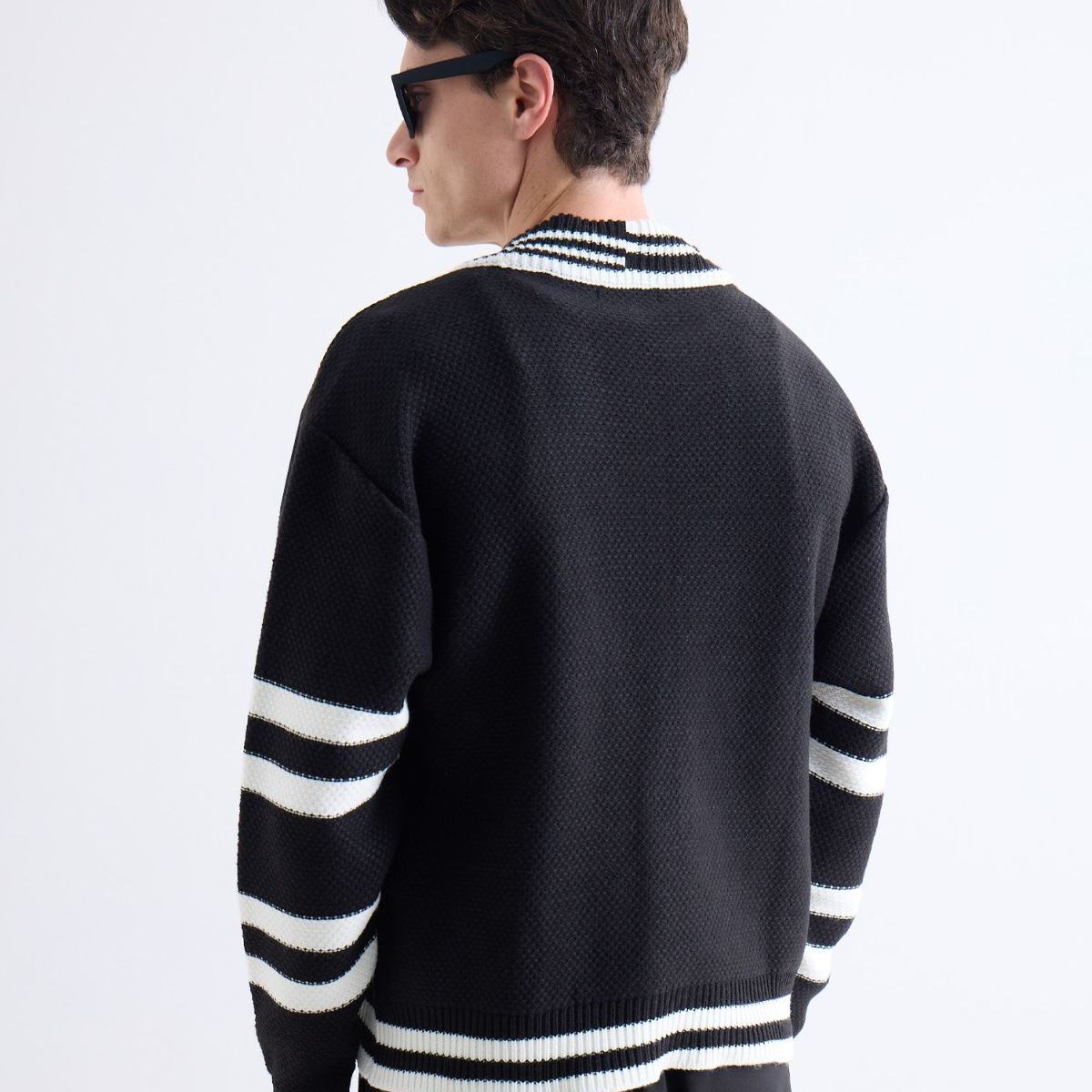 SEVEN SEVEN - Saco  Para Hombre Cardigan Color Negro Marca Seven Seven #45330267