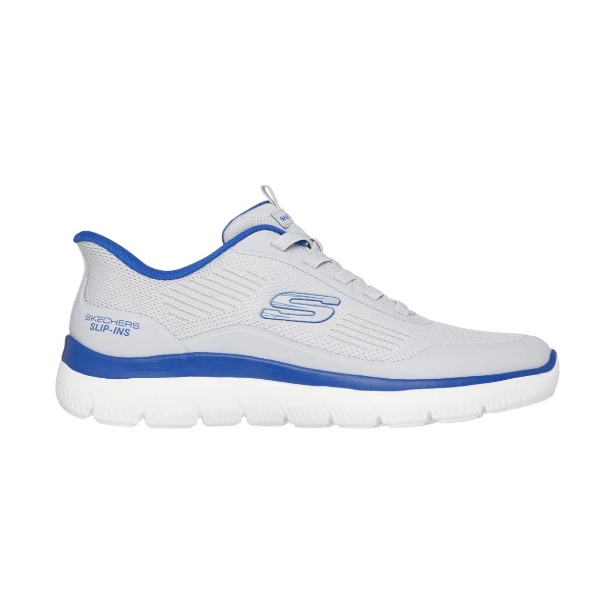 SKECHERS - Tenis Skechers hombre Summits Slip-Ins gris azul