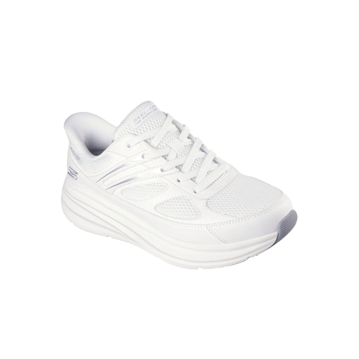 SKECHERS - Tenis Skechers hombre Bobs Skillz Memory Foam blanco