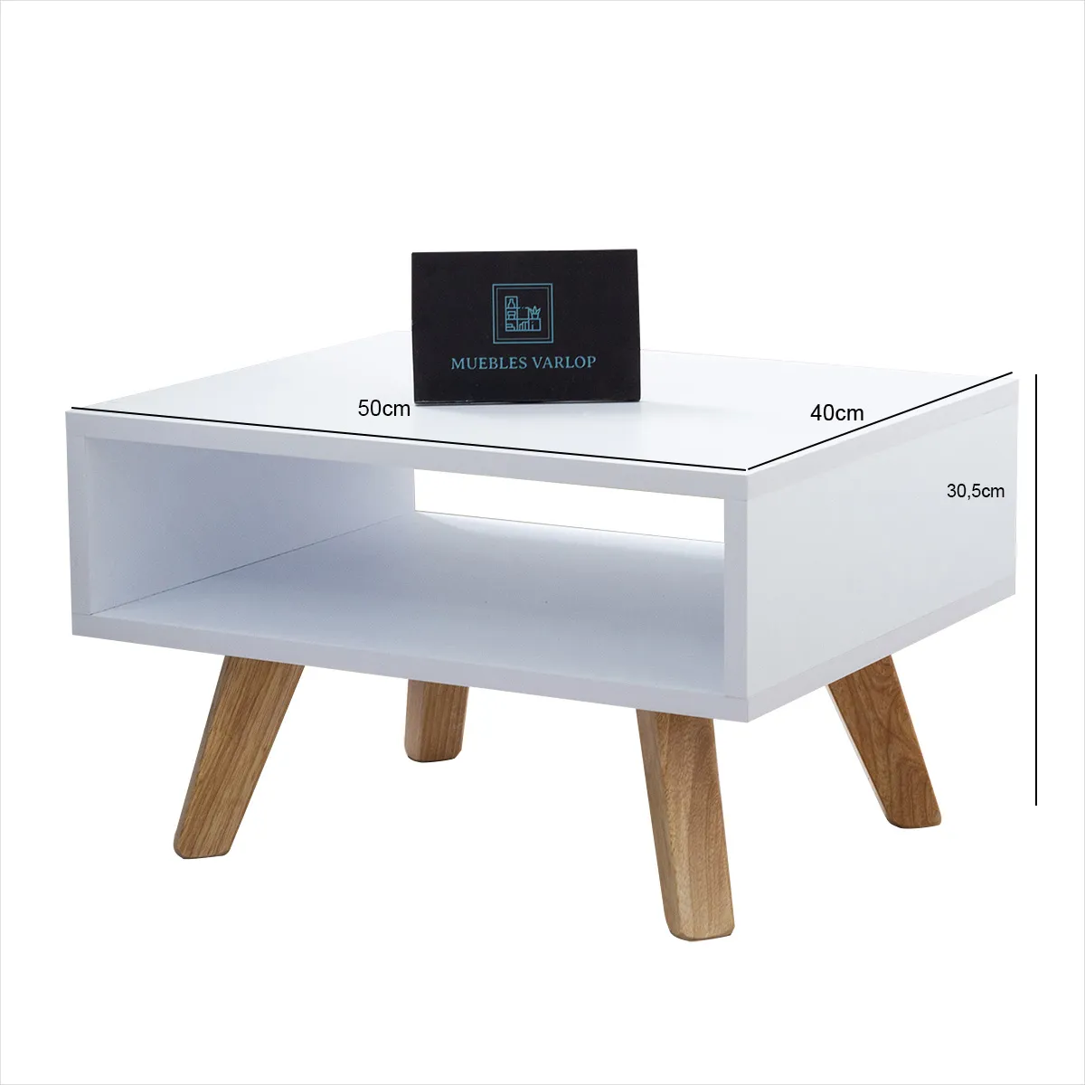 GENERICO - Mesa De Centro color BLANCO Sala Auxiliar Decoración Moderna