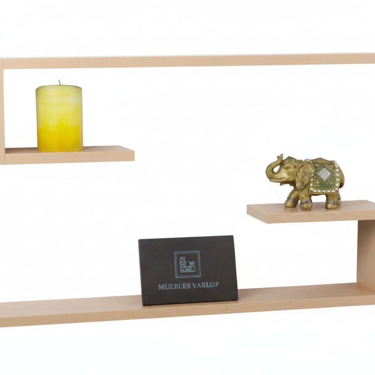 GENERICO - Repisas Flotantes Tipo C Arena Set X 2 Un Decoracion Moderna_.