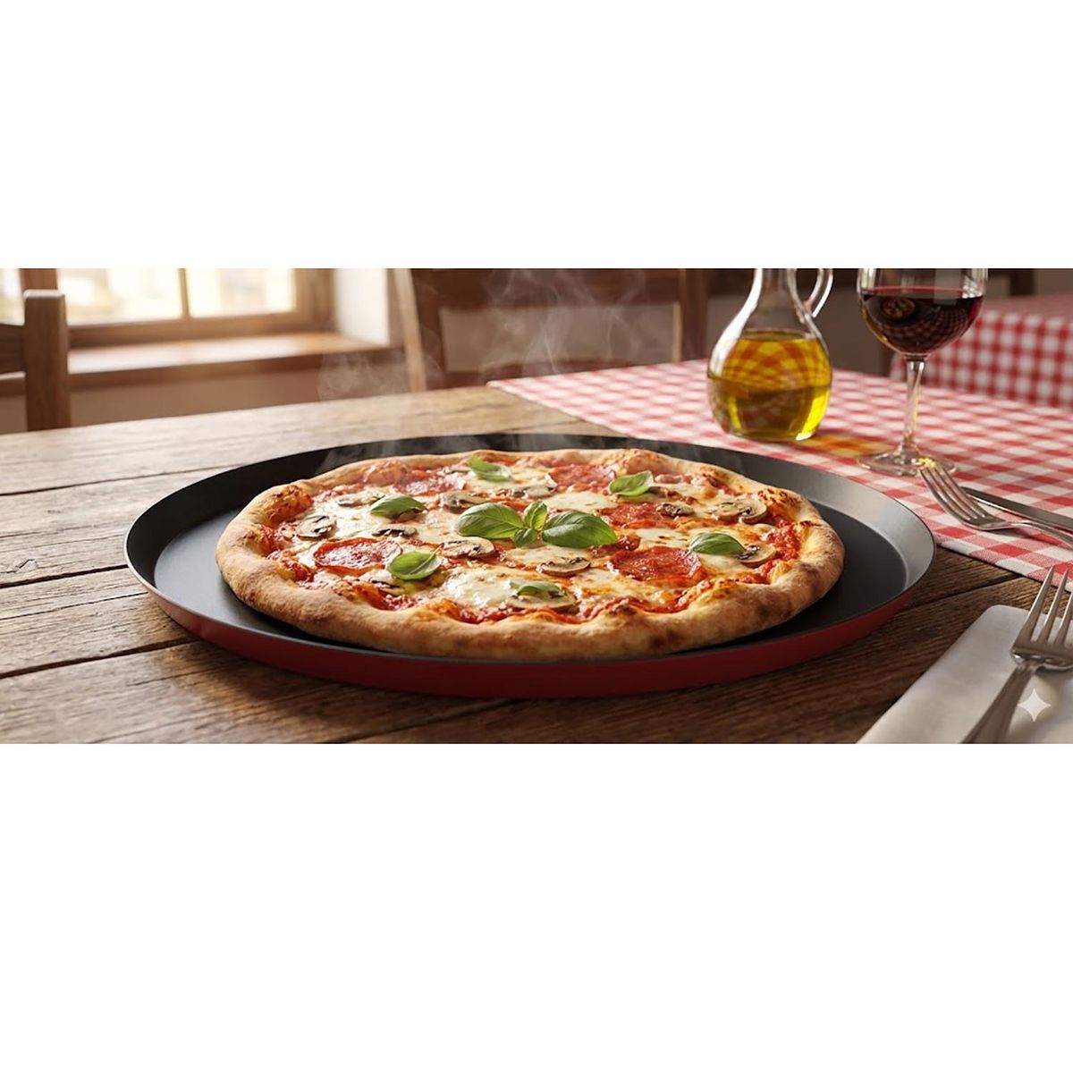 BRINOX - BANDEJA PIZZA BAKEWARE 32 CMTS CEREZA