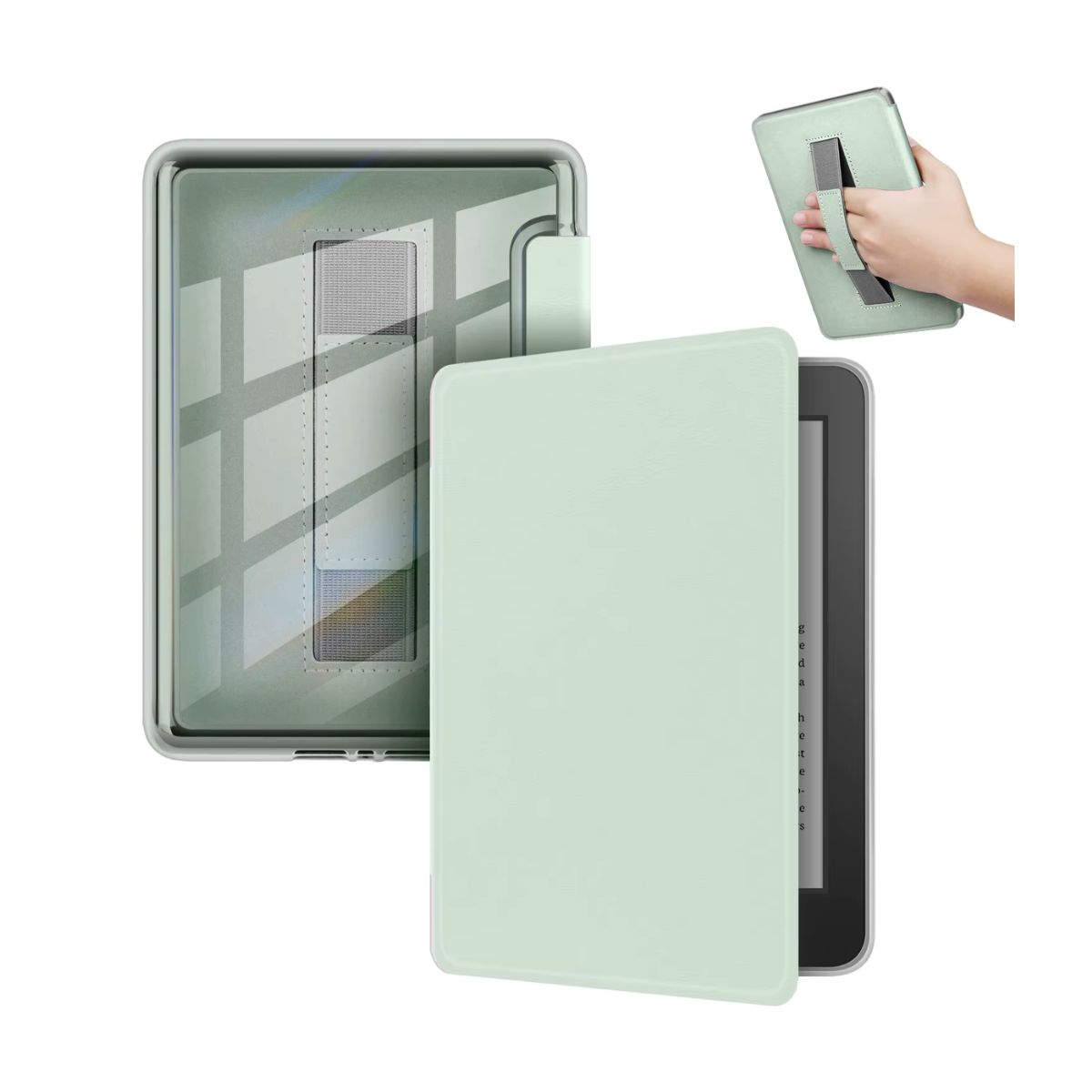 GENERICO - Estuche Para Kindle Paperwhite De 12va  (7 Pulgadas) Menta  + Correa de la mano