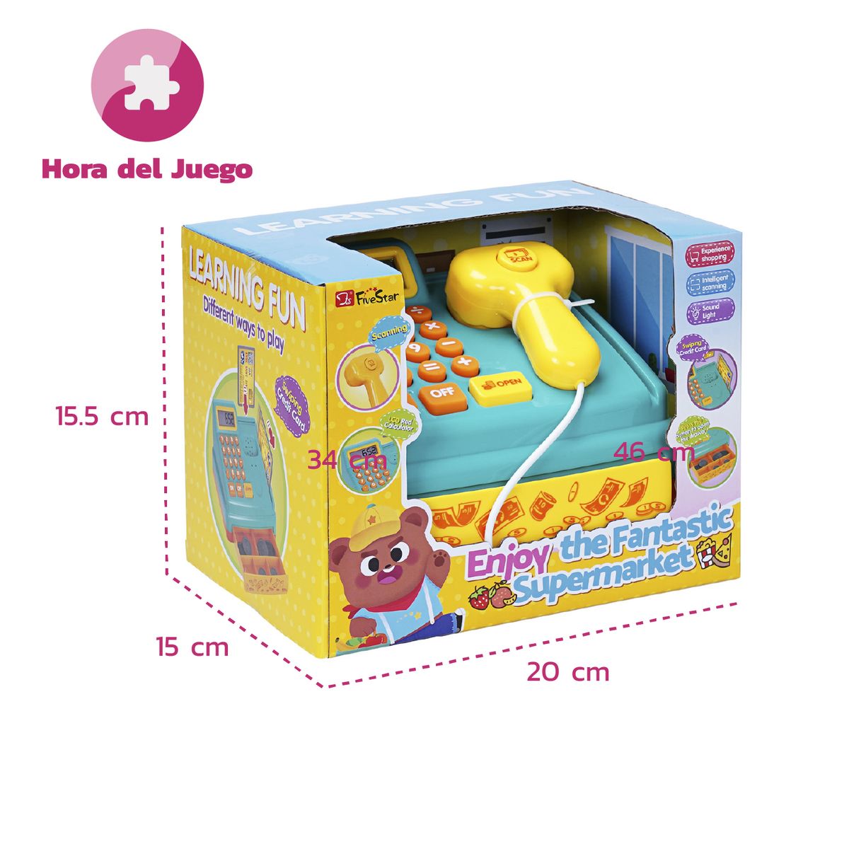 GENERICO - Caja Registradora Infantil Dinero Imitacion Juguete De Rol