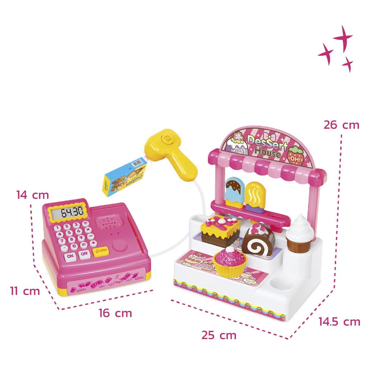ENFANTASY - Casa Postres Infantil Caja Registradora Accesorios Niños