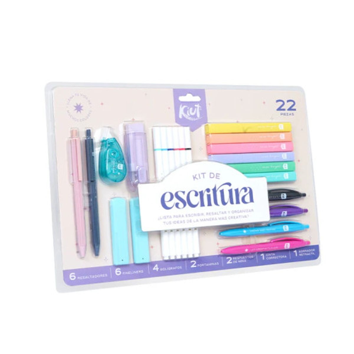 KIUT - Kit de Escritura Kiut – 22 Piezas