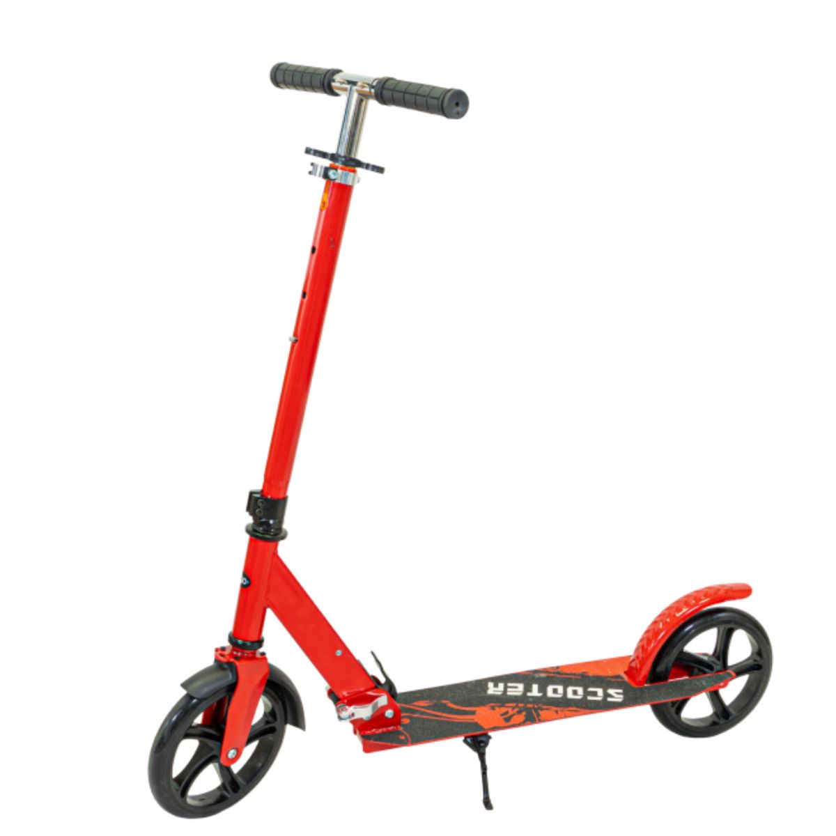 GENERICO - Patineta Scooter Plegable Llanta Grande Resistente 100kg Color Rojo