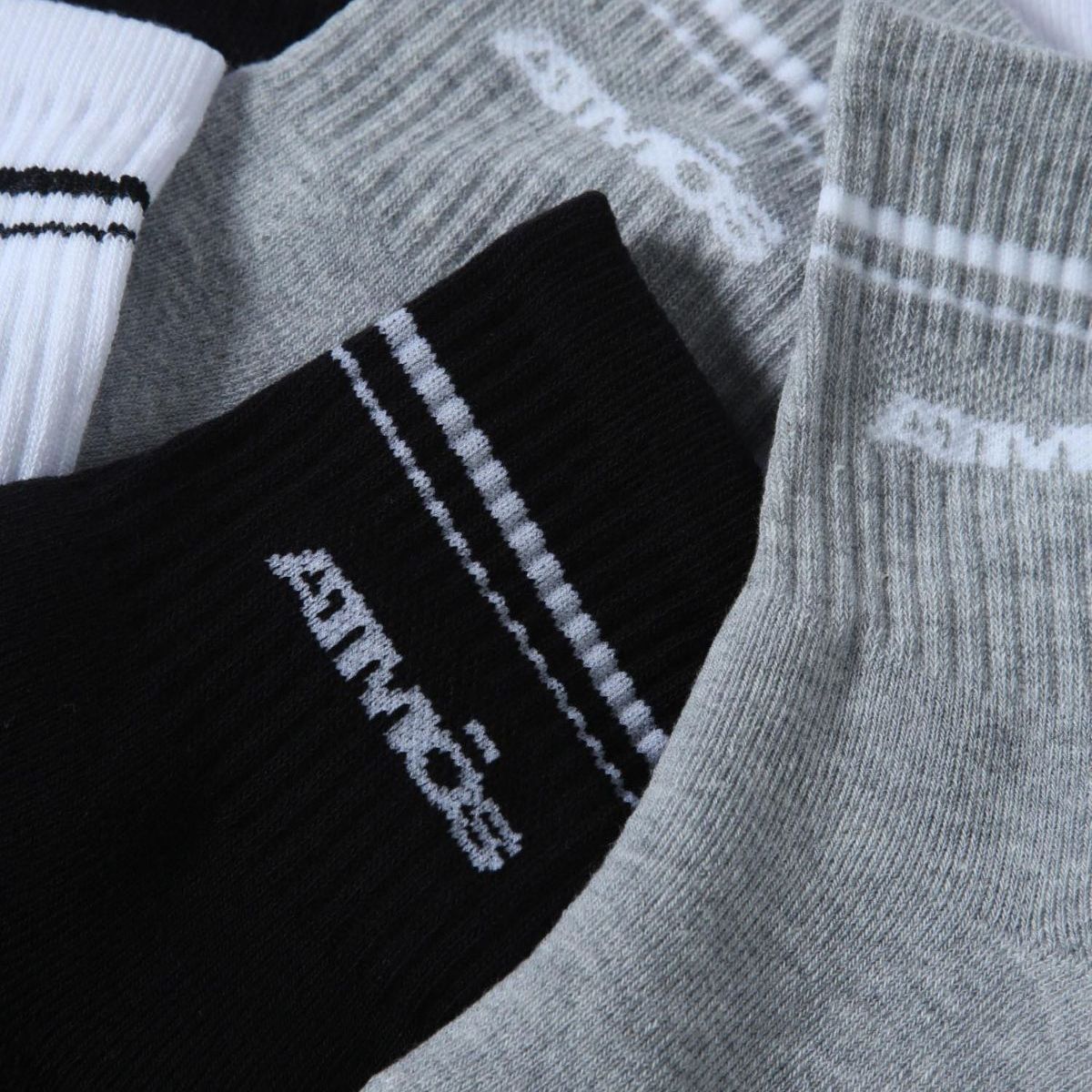 ATMOS - Pack X3 Medias Caña Media En Algodón  Para Hombre Surtido Atmos