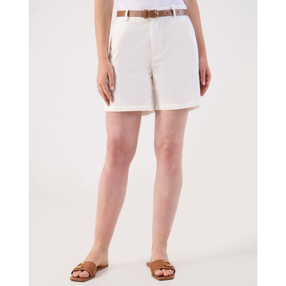 PATPRIMO - Bermuda  Para Mujer Regular Corto Color Blanco Marca Patprimo #30100399