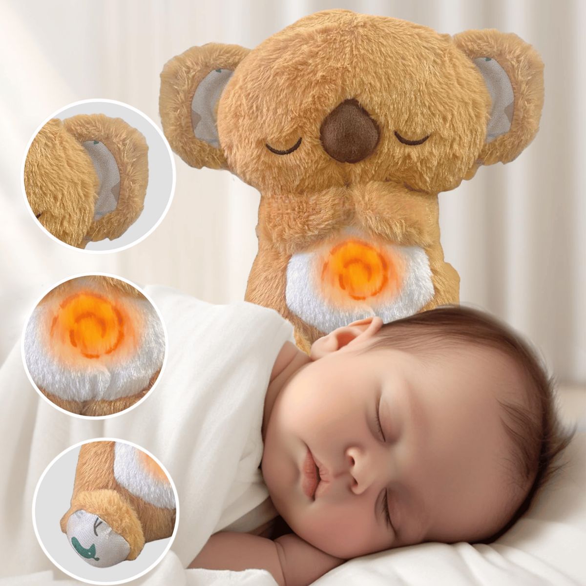 GENERICO - Peluche Koala Que Respira Alivia Ansiedad Tranquiliza