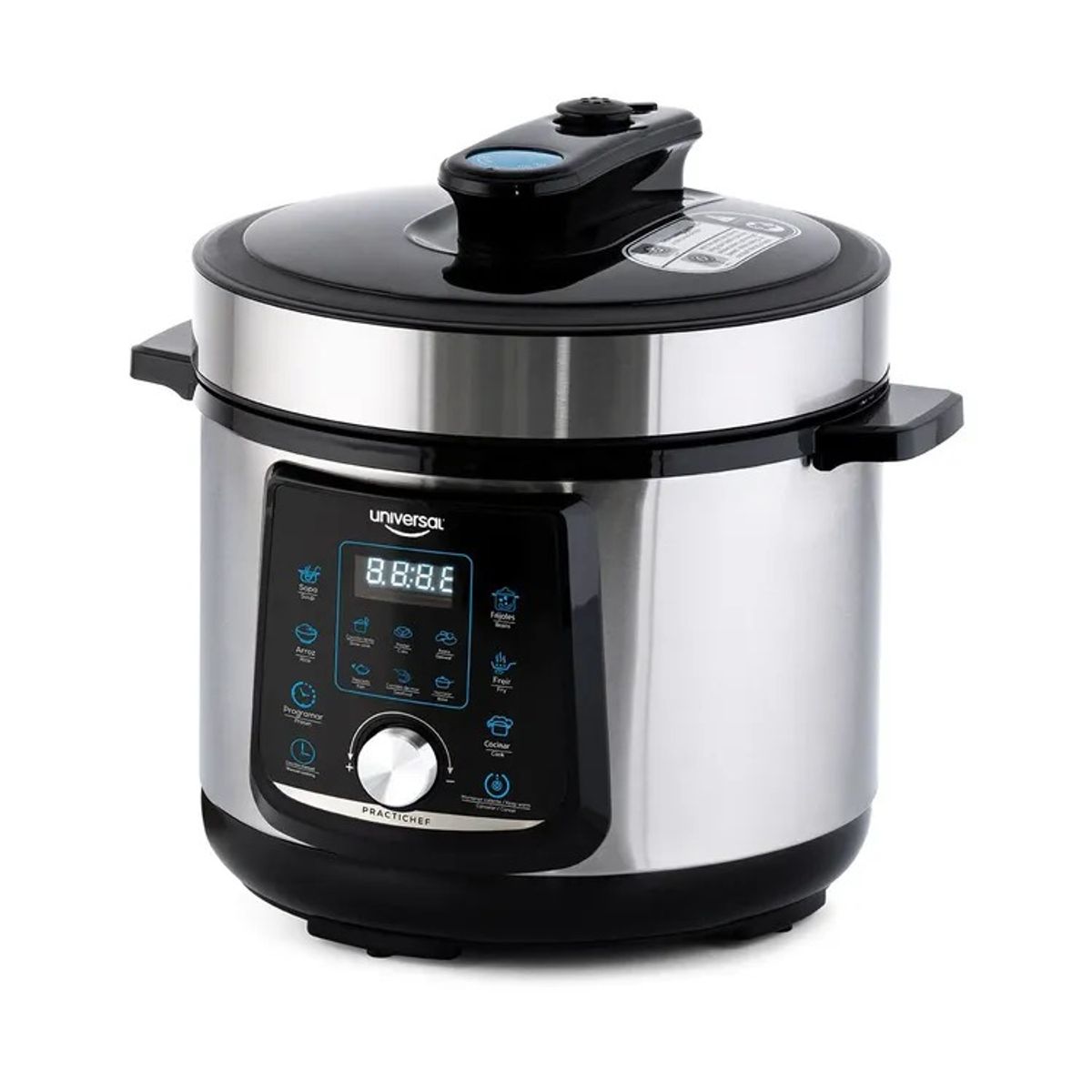 UNIVERSAL - Olla Multifuncional UNIVERSAL L85641 practichef capacidad 4.7 litros Plateado