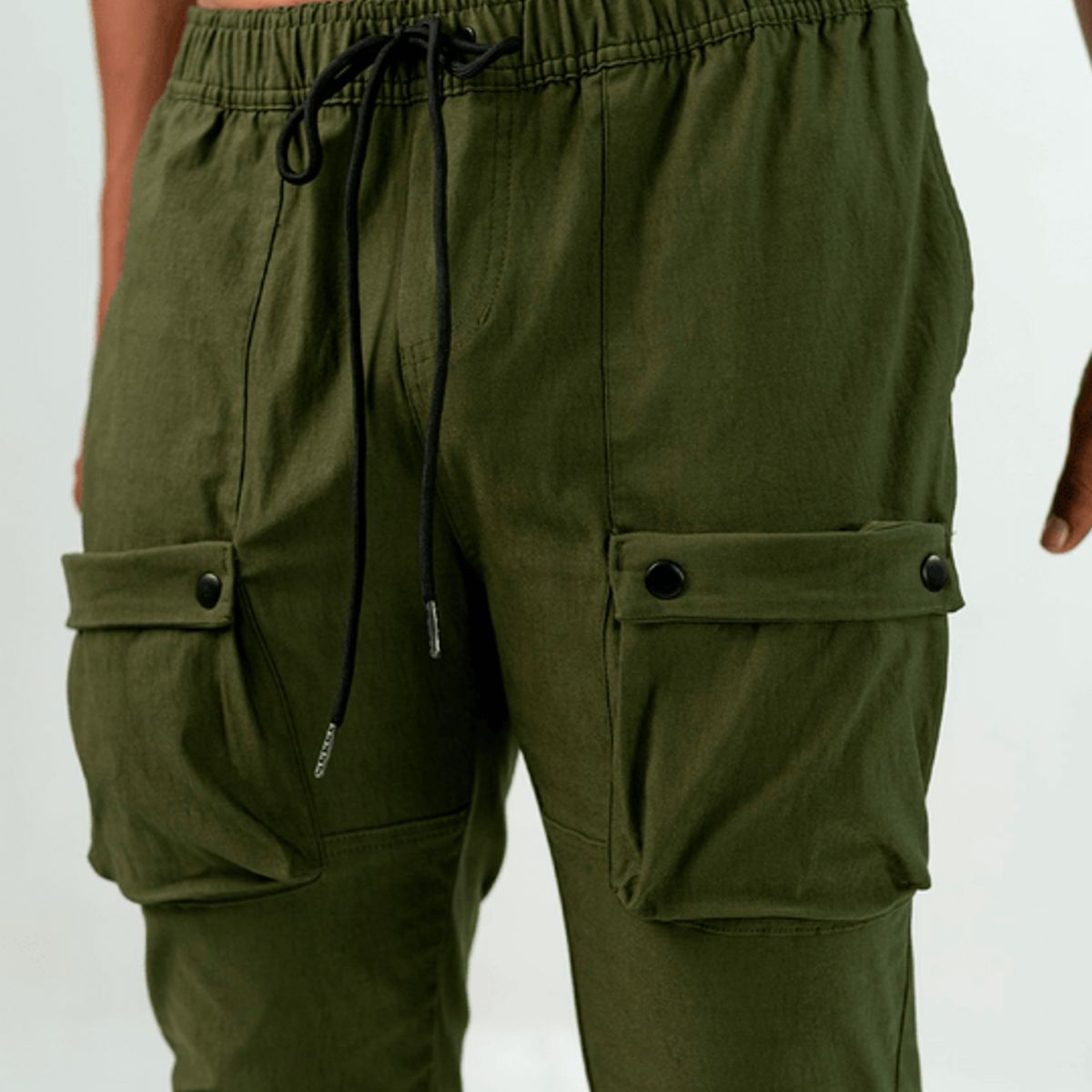 NO RULES - PANTALON CARGO UTILITY VERDE MILITAR