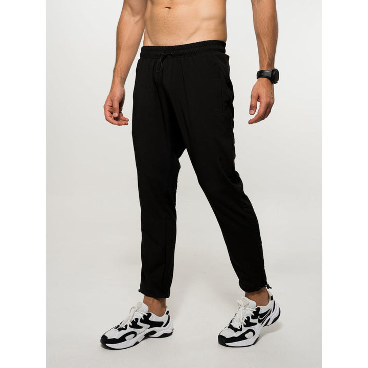 NO RULES - Jogger Casual Logo 3D Hombre Negro