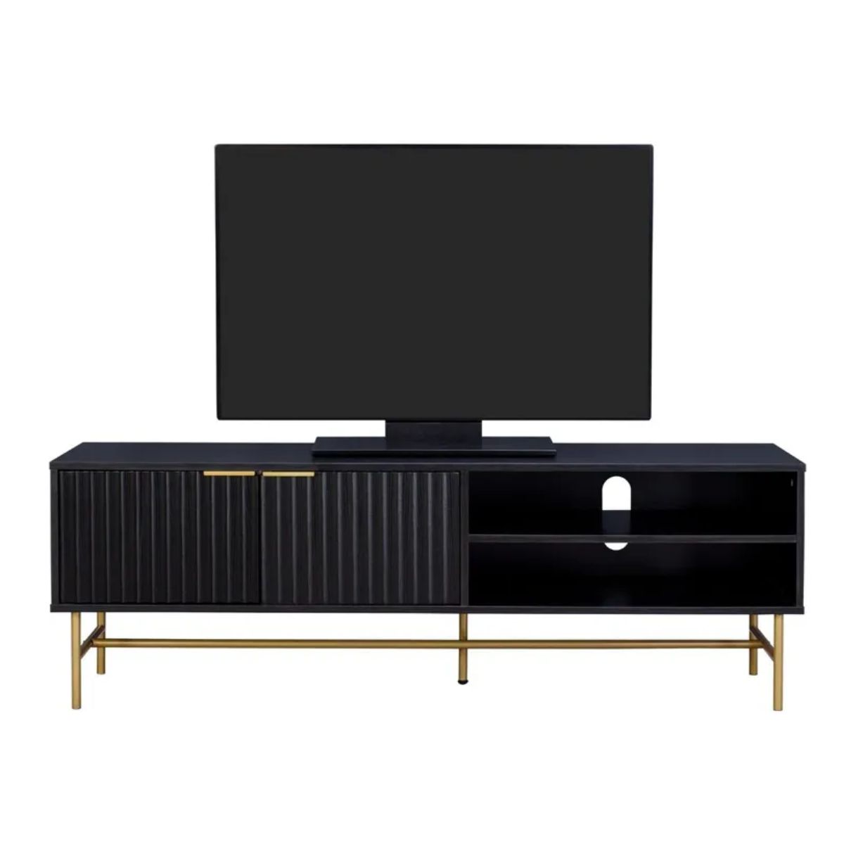 GENERICO - Mueble Para Tv Mesa Rack Moderno Queens Negro