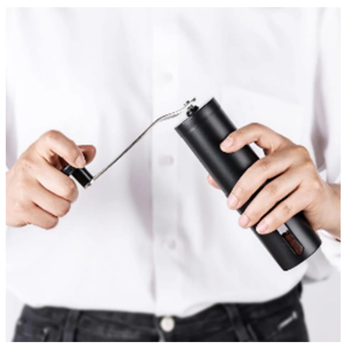 GENERICO - MOLINILLO CILÍNDRICO MANUAL DE CAFÉ AJUSTABLE