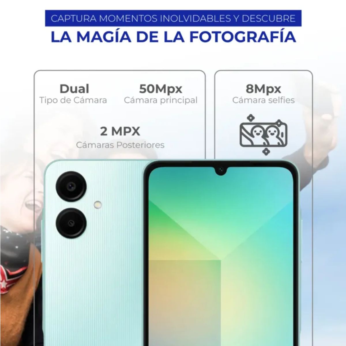 SAMSUNG - Celular Samsung A06 4Gb Ram 128GB 4G Verde