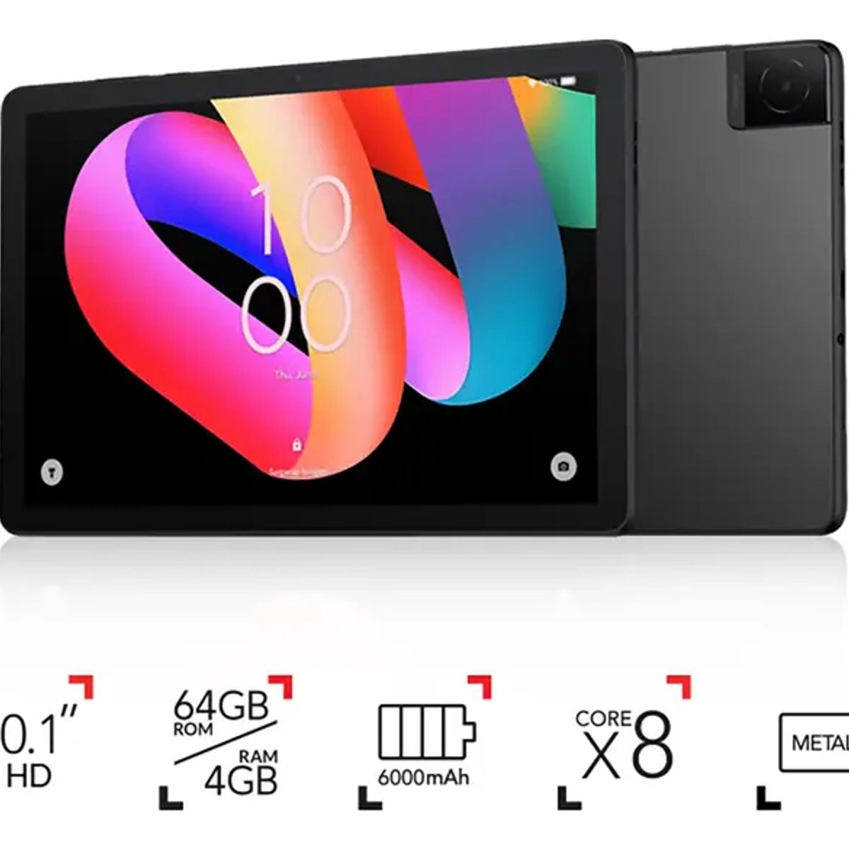 TCL - Tablet Tcl 10.1 Tab10l Gen3 64gb Wifi Negro Space Black