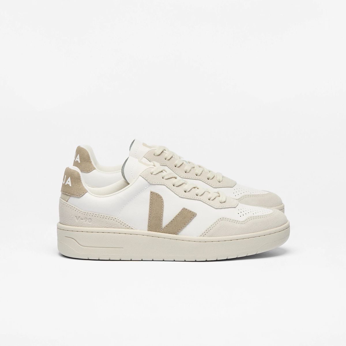 VEJA - Tenis veja de hombre v-90 ot leather VEJA Blanco VD2020909BWHIT