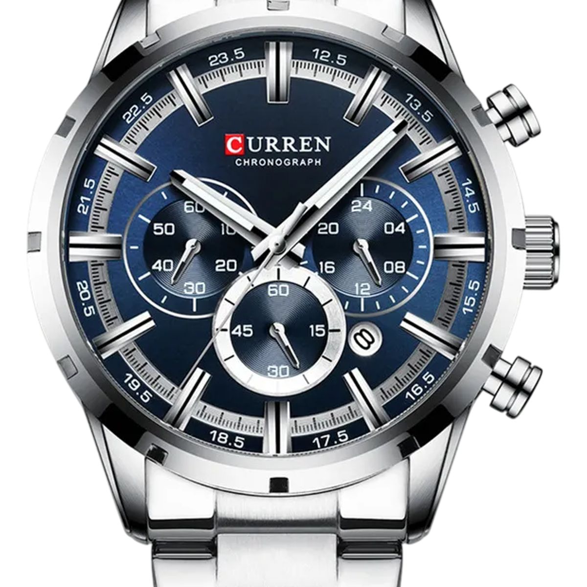 CURREN - Reloj Curren 8355 Plata Azul