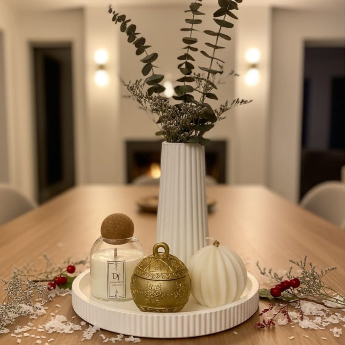 GENERAL - Decorativo de navidad centro de mesa mueble o habitación moderno minimalista