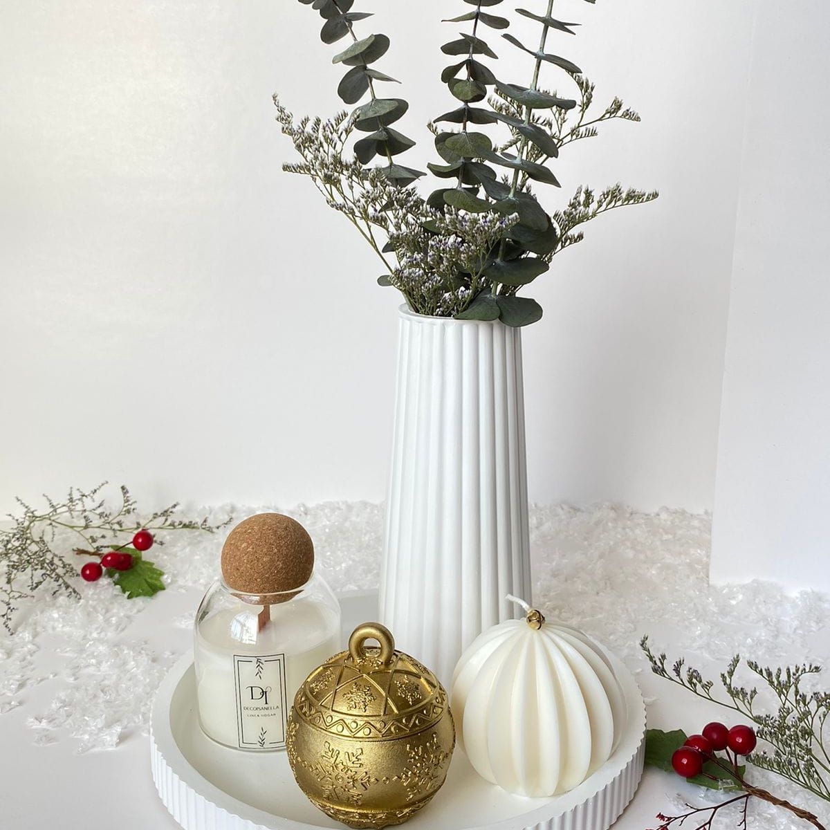 GENERAL - Decorativo de navidad centro de mesa mueble o habitación moderno minimalista