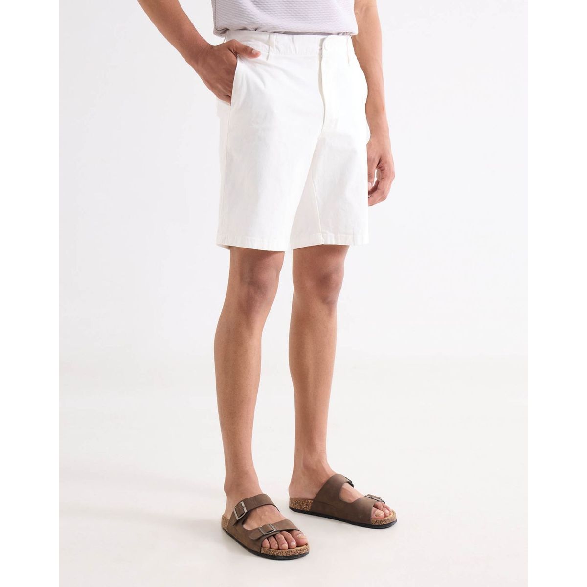 SEVEN SEVEN - Bermuda  Para Hombre Regular Corto Color Hueso Marca Seven Seven #45100753